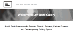 Desktop Screenshot of leftbankgallery.com.au